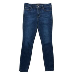Ann‎ Taylor Jeans Women's Size 8 Dark Wash Modern Fit The Skinny Ankle Denim